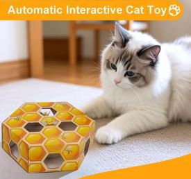 Afp Interactive Cat Toy Peek'a'pounce Fuzzy Hive